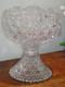Antique ABP American Brilliant Cut Glass Punch Bowl and Pedstal HARVARD Pattern