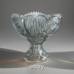 Antique ABP brilliant cut glass Punch Bowl With Stand