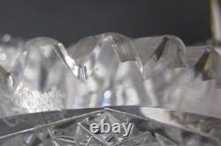 Antique AMERICAN Brilliant Cut Glass Punch Bowl with Stand, Rare Pattern c. 1890