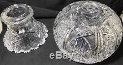 Antique Abp Superior 14.5x15 Pre-signature J. Hoare Or Elmira Glass Punch Bowl