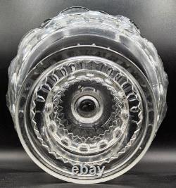 Antique Adam's & Co EAPG OMN XLCR Excelsior King's Crown Thumbprint Punch Bowl
