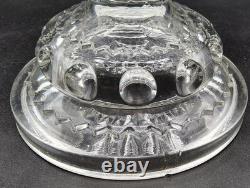 Antique Adam's & Co EAPG OMN XLCR Excelsior King's Crown Thumbprint Punch Bowl