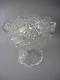 Antique American Brilliant Period 1/2 Thick Cut Crystal Punch Bowl&Stand 25lbs