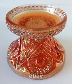 Antique Carnival Glass Punch Bowl with Pedestal Imperial Glass of Ohio