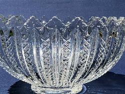 Antique Duncan & Miller Co. Clear pressed glass punch bowl, MARDI GRAS c. 1894