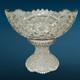 Antique EAPG Imperial Glass Ohio Broken Arches Punch Bowl & Pedestal Centerpiece