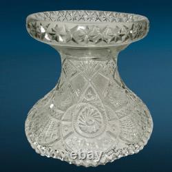 Antique EAPG Imperial Glass Ohio Broken Arches Punch Bowl & Pedestal Centerpiece