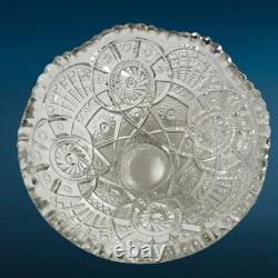 Antique EAPG Imperial Glass Ohio Broken Arches Punch Bowl & Pedestal Centerpiece