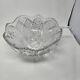 Antique Early American Pattern Glass HUGE Punch Bowl Ripin & Co New York 14.5