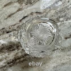 Antique Glass Punch Bowl Set With Glasses