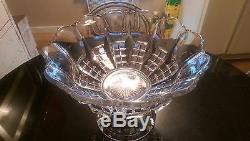 Antique Gorgeous 10 Cup Punch Bowl on Base
