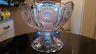 Antique Hiesey 24 Cup Punch Bowl On Matching Base