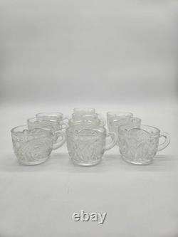 Antique L. E. Smith Aztec PunchBowl Set with 10 Cups & Ladle