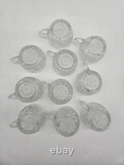 Antique L. E. Smith Aztec PunchBowl Set with 10 Cups & Ladle