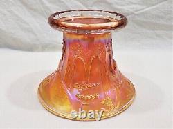 Antique Northwood Carnival Glass Marigold Peacock at the Fountain Punchbowl Set