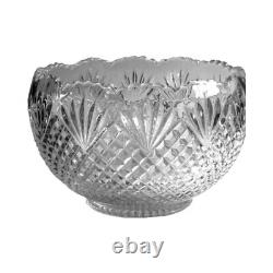 Antique Smith Glass Company Pineapple Punch Bowl with 10 Cups