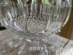 Antique Two Piece LARGE Heisey Punch Bowl & Stand 11 cups FREE SHIPPING