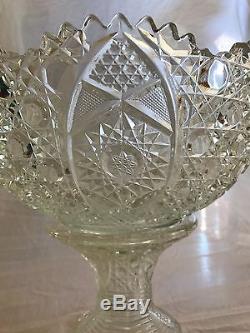 Antique punch bowl with base. Excellent condition