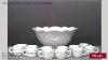 Art Deco Antique Punch Bowl Set French Accessories For