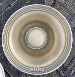 Art Deco Chrome Punch Bowl Set SATURN Lucite Handles 12 Glasses LEHMAN 1930s