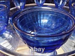 Art Deco Saturn Punch Bowl Barware Chrome and Glass MCM Unique Item