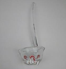Artland Candy Cane Collection Hand Blown Punch Set Cups Complete