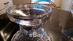 Awesome Very Rare Huge Antique Punch bowl on Rasied Base Press Cut