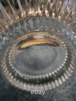 BEAUTIFUL 11-PC VINTAGE INDIANA GLASS PEBBLE LEAF PUNCH BOWL With9 CUPS AND LADLE