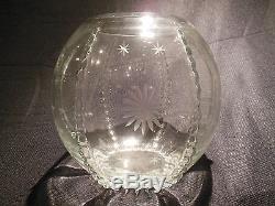 BEAUTIFUL Martinsville Radiance Clear Glass Punch Bowl With Stars & Teardrops