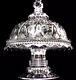 Baluwessi Lead Crystal Pedestal 3 In 1 Cake Plate Stand Dip Platter Punch Bowl