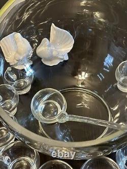 Beautiful! Vintage 12PC Reikes Crisa Punch Bowl