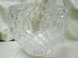 Beautiful Vintage Large Crystal Punch Bowl Webb or Waterford