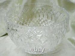 Beautiful Vintage Large Crystal Punch Bowl Webb or Waterford