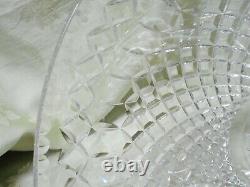 Beautiful Vintage Large Crystal Punch Bowl Webb or Waterford