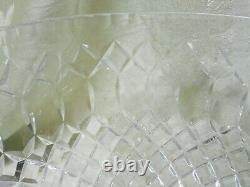 Beautiful Vintage Large Crystal Punch Bowl Webb or Waterford