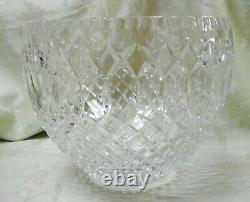 Beautiful Vintage Large Crystal Punch Bowl Webb or Waterford