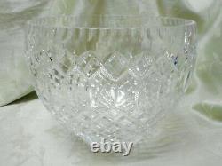 Beautiful Vintage Large Crystal Punch Bowl Webb or Waterford