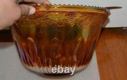 Beautiful vintage indiana glass 26pc. Princess carnival punch bowl set