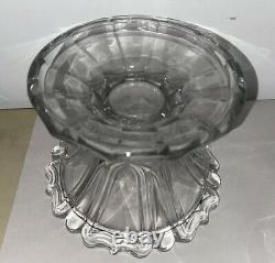 Best Vintage Heisey Punch Bowl Set with Stand and 14 Cups Glasses