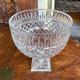 Brilliant Large Footed Lead Crystal Punchbowl/Centerpiece Cut In Irish Style