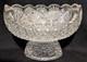 Brilliant Russian Cut Crystal Oval Centerpiece 10 Pedestal Bowl Compote Punch