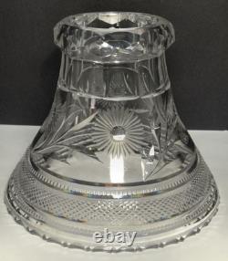 C1905 Birks Brilliant Cut Glass Gundy Clapperton Trefoil Mark Punch Bowl Base