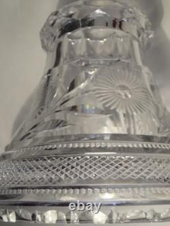 C1905 Birks Brilliant Cut Glass Gundy Clapperton Trefoil Mark Punch Bowl Base
