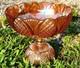 CARNIVAL GLASS RINDSKOPF punch / fruit bowl 1920s marigold vase bowl compote