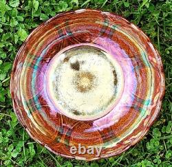 CARNIVAL GLASS RINDSKOPF punch / fruit bowl 1920s marigold vase bowl compote