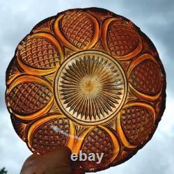 CARNIVAL GLASS RINDSKOPF punch / fruit bowl 1920s marigold vase bowl compote