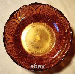 CARNIVAL GLASS RINDSKOPF punch / fruit bowl 1920s marigold vase bowl compote