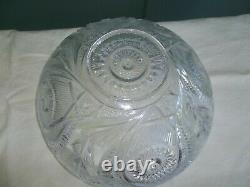 COMPLETE in BOX Vintage L E Smith Punch Bowl Pinwheel & Star Slewed Horseshoe