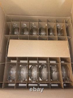 CRISA Hand Blown Crystal Moderno Juego Crisa 14PC Punch Bowl Set withLadle CIB