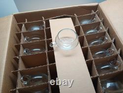 CRISA Hand Blown Crystal Moderno Juego Crisa 14PC Punch Bowl Set withLadle NIB WOW